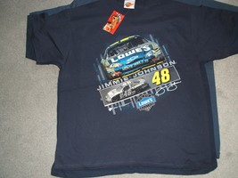 Jimmie Johnson Lowes #48 Chevy on a new extra large (XL) blue tee shirt - £15.70 GBP