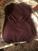 JAMES PERSE STANDARD Sharp Jersey Eggplant  Purple Dress Size 3 - $34.65