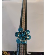 Women&#39;s Turquoise Cluster Ring Size 9 ^ - $15.00
