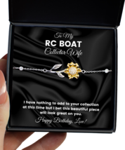 RC Boat Collector Wife Bracelet Birthday Gifts - Sunflower Bracelet Jewelry  - £40.02 GBP