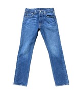 Levis 501 Jeans Mens 29x30 Blue Dark Wash Button Fly Straight Leg Workwear - €18,91 EUR