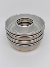 9 Pc Set Unbranded Small Aluminum Gelatin Cake Pans Ring Molds Holds 4oz... - $12.30