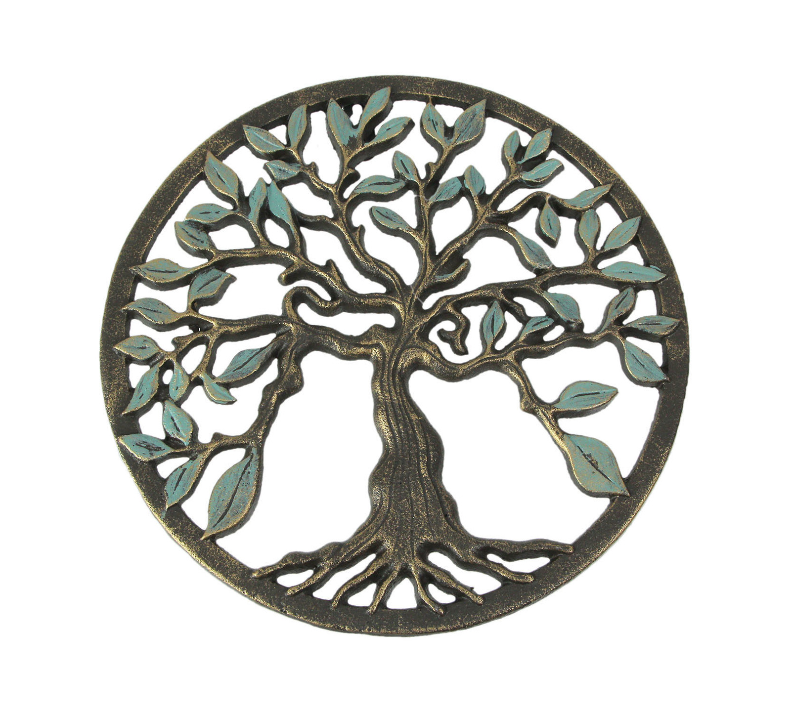 Primary image for Bronze Finished Cast Iron Tree Of Life Wall Hanging 11.75 Inches In Diameter