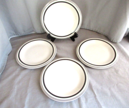 Lauren Ralph Lauren Cafe Stripe set of 4 desert bread &amp; butter plates 7-... - $51.89