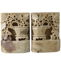 c1920&#39;s Chinese Soapstone Bookends - £112.88 GBP