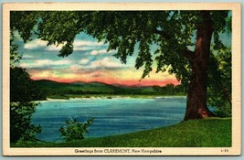 Generic Landscape Scenic Greetings From Claremont NH Linen Postcard F11 - £2.33 GBP