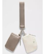 LULULEMON Dual Pouch Wristlet~Warm Ash Grey/Light Ivory ~NWT~USPS SHIP - $167.21 CAD