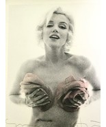BERT STERN -MARILYN MONROE, LARGE PINK ROSES-SIGNED + HAND TINTED BY STE... - $10,800.00