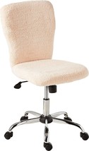 Boss Office Products Tiffany Fur Make-Up Modern Office Chair in Cream, 1 count - £83.66 GBP