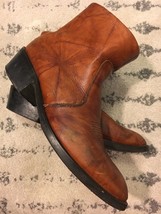 Durango TR 824 Boots tan brown size 11 leather side zip cowboy workboots EUC! C5 - £61.91 GBP