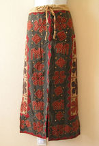 G135 Gothic Hippie Gypsy Patchwork Renaissance Heavily Embroidered Skirt... - $24.90