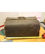 Antique Cowhide Leather Medical Doctor Doctors Medicine Bag Suitcase Case - $215.34