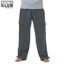 Pro Club Men&#39;s Heavyweight Fleece Cargo Sweatpants Charcoal(Dark Gray) - $59.99+