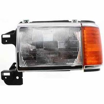 Headlight For 1987-91 Ford Bronco Driver Side Chrome Clear Lens With Chrome Trim - $149.69