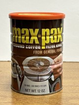 Vintage Coffee Tin Unopened Max-Pax 1970s NOS Full Prop - $49.04