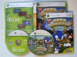  SEGA Superstars Tennis &amp; Live Arcade Compilation (Microsoft Xbox 360, 2008) - £10.27 GBP
