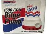 NEW Rule1500 GPH Bilge Pump Model 02  12VDC 1-1/8&quot; Discharge - $98.99