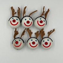 Jack in the Box (6) Antenna Balls Reindeer Ornaments Christmas Pencil To... - $24.99