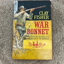 War Bonnet Western Paperback Book by Clay Fisher Action Adventure 1960 - £9.74 GBP