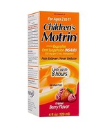 Children&#39;s Motrin Ibuprofen Berry Flavor Fever Pain Reducer 4oz Exp 2026+ - $16.23 CAD