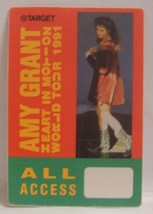 AMY GRANT - VINTAGE ORIGINAL 1991 CONCERT TOUR CLOTH BACKSTAGE PASS - $10.00