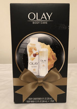 Olay Body Care Skin Care Set 1 Conditioner 8oz 1 Body Wash 12.3 Oz &amp;1 Pouf, New - £13.33 GBP