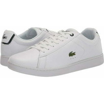 Lacoste Mens Carnaby Leather Lace Up Sneakers,White,11.5M - £70.18 GBP