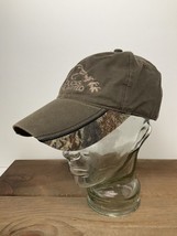 Ducks Unlimited Waxed Canvas Hat Camo Edge DU Leader Cap Excellent - $464.63 MXN