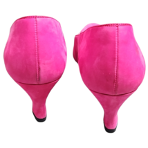 Vintage Bruno Magli Pink Suede 2" Kitten Heel Size 7 1/2 AA Hot Pink! image 7