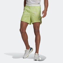 Adidas Mens Running BTN Shorts H61161 Lime Wicking 5&quot; Size XS Extra Small - $49.99