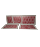 5 Keebler Town House Club Crackers Holiday Platters Trays Red White Chri... - $8.73