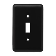 W10245-FB Flat Black Stamped Metal Single Switch Cover Plate - $19.99