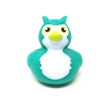 Owl Bird Rubber Duck 2 inch Duckie Green Collectible Toy Jeep Cruise Duc... - $8.92