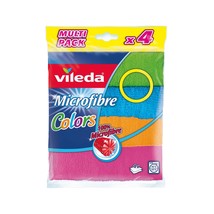 Vileda COLORS Microfiber cleaning rags towel cloths pack -4pc-FREE SHIPPING - $204.26 MXN