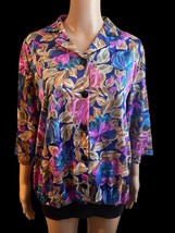 Vintage AMY LYNN OF CALIFORNIA Women’s Mom Nana Blouse Sz 38 Medium 10 New - $21.23