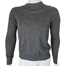 Codice Ski Sweater Men M EUR 50 Charcoal Merino Wool Blend Long Sleeve Pullover - £26.72 GBP