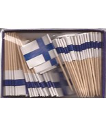 25 Box Wholesale Lot of Finland Toothpick Flags, 2500 Small Mini Flags  - $104.56 CAD