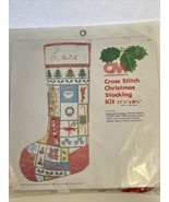 VTG 1979 CM Columbia Minerva Christmas Stocking Stocking cross Stitch Ki... - £19.06 GBP