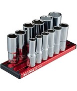 CRAFTSMAN V-SERIES Socket Set, Deep MM, 3/8 Inch Drive, 12 Piece (CMMT17... - $71.50