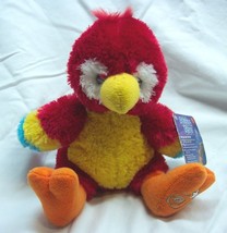 Russ Shining Stars Cute Soft Red Parrot 8&quot; Plush Stuffed Animal Toy - $18.32