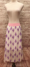 LuLaRoe Womens LOLA Skirt Ivory Sheer Southwest Tribal Bird Print Size XS - $26.00
