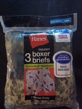 Hanes Tagless Boxer Briefs Underwear ComfortSoft 3 pack (6/8) Small Boys - $9.83