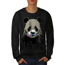 Wellcoda Cute Panda Sweets Animal Mens Sweatshirt, Wild Casual Pullover Jumper - £23.92 GBP+