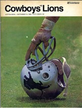 NFL Illustrated Dallas Cowboys v Detroit Lions 1968 Program Meredith Hay... - $79.12