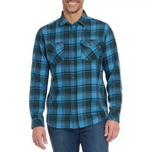 Hurley Long Sleeve Brushed Flannel Button Up Shirt Blue Men&#39;s SZ XXL NWT - $21.29