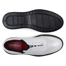 Belvedere Men's Shoes Maxim Wingtip Rich Patent Leather White Sneaker image 6
