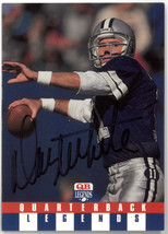 Danny White signed 1991 QB Legends Team NFL Football Card #44 (On Card Auto/Dall - £31.42 GBP