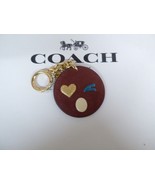 Coach Leather Winky B Emoji Key Ring Chain Purse Charm F16209  NWT Marron - $47.98 CAD