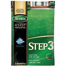 Scotts 33040 LawnPro Step 3 Lawn Food with 2-Percent Iron, 32-0-4, 12.50-Pound - $46.87