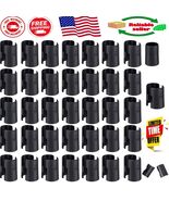 80-Pack Black ABS Wire Shelf Clips for Secure &amp; Organized Shelving Solut... - $350.61 MXN